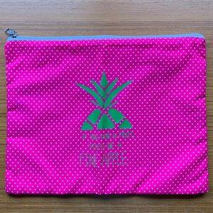 Large zip top bikini bag “Fine apple” pineapple wet/dry bag